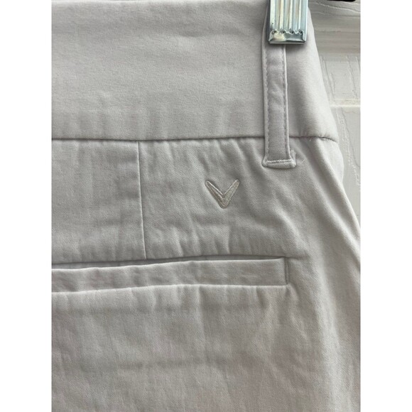 Callaway women's flex fabric white golf pull on shorts with pockets - Picture 6 of 7